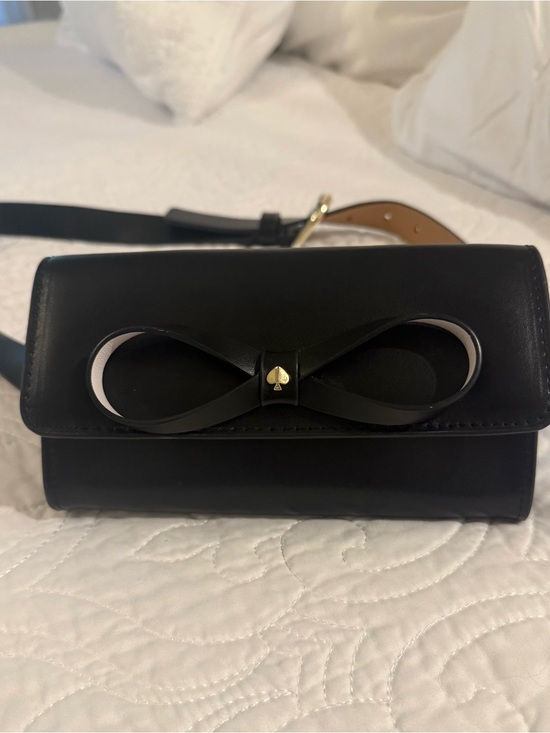 kate spade Handbags - ♠️Kate Spade Black Leather Bow Belt Bag